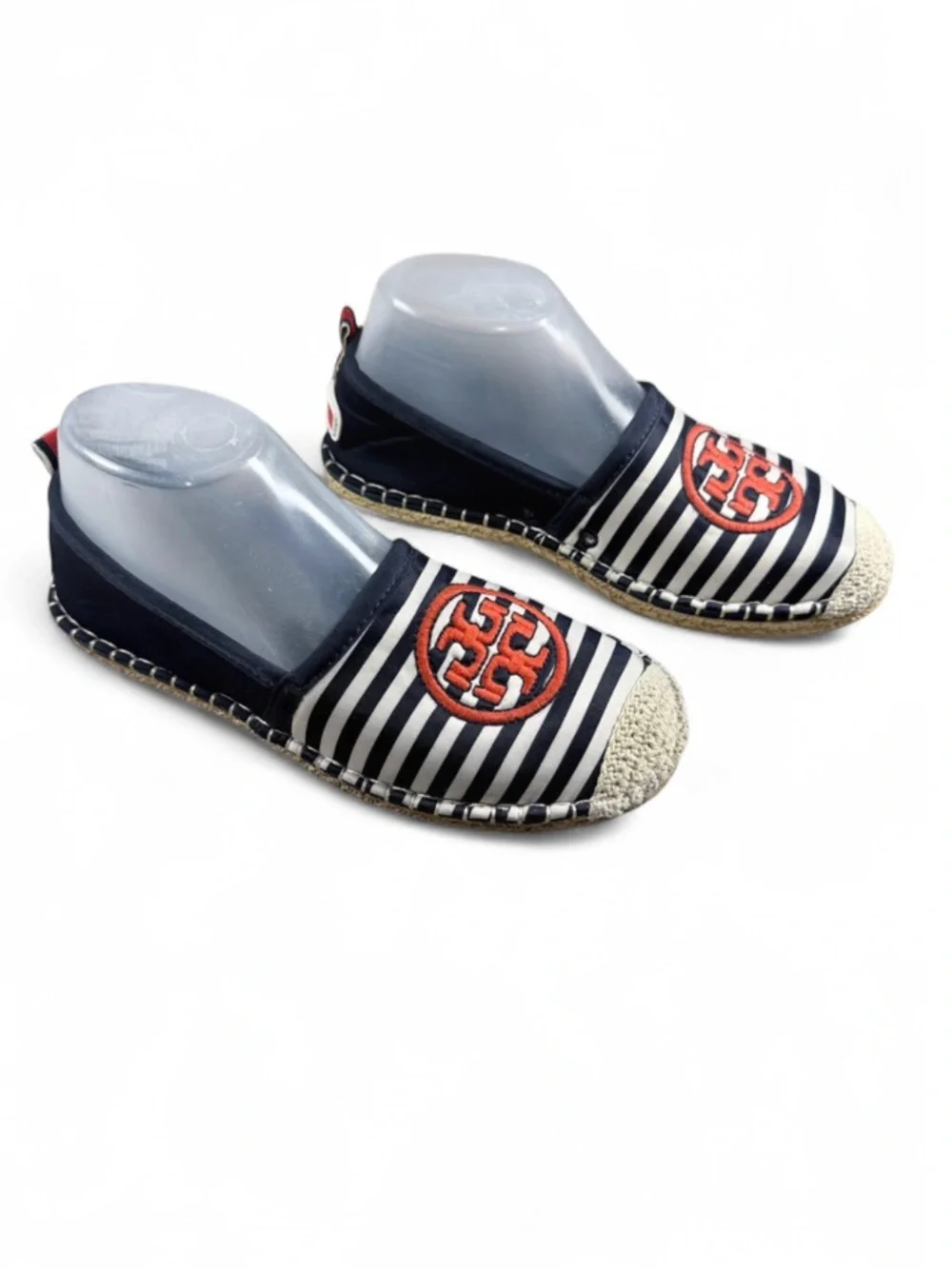 Tory Burch Water Espadrille collab with Sea Star Beachwear, Navy/New Ivory. - Picture 2 of 8